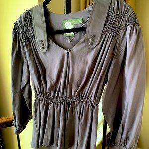 Anthropologie plum coloured blouse